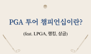 PGA 투어 챔피언십이란? (feat. LPGA, 랭킹, 상금)